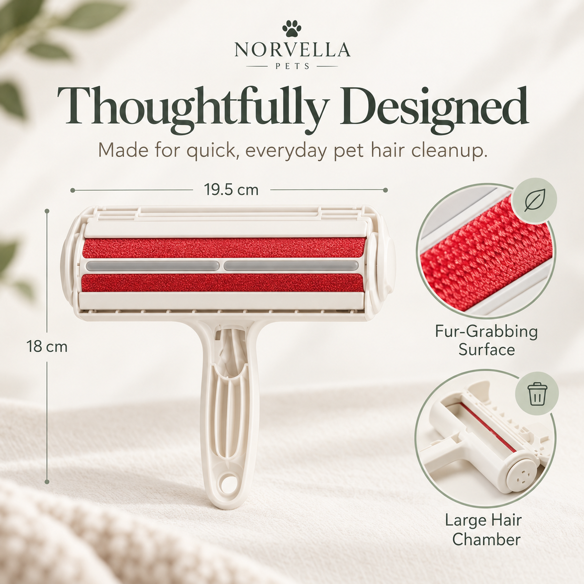 Norvella FurFree - Reusable Pet Hair Remover