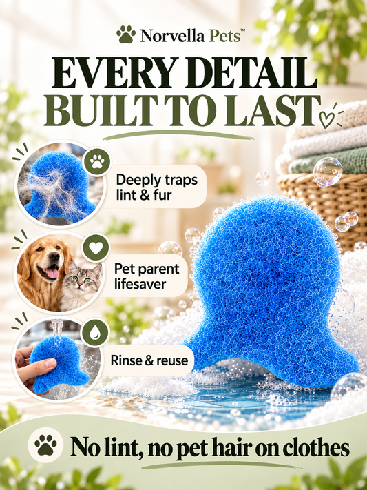 Norvella FurFree Laundry – Reusable Pet Hair Catchers (12-Pack)